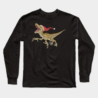 Christmas Velociraptor Long Sleeve T-Shirt